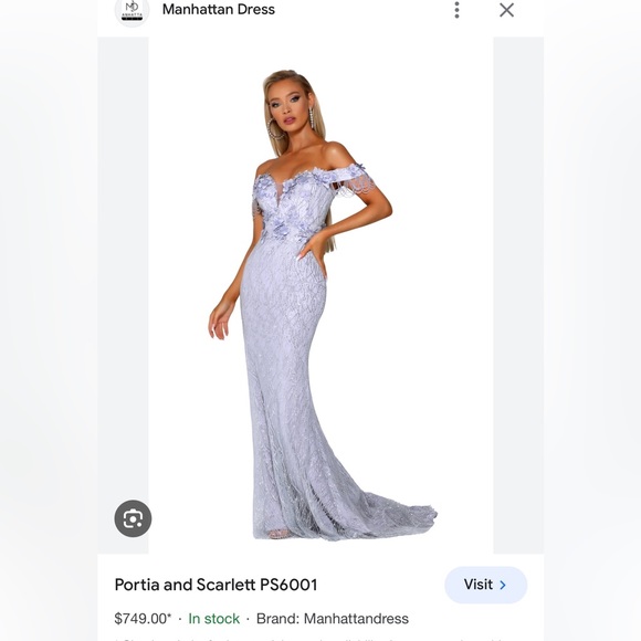 portia&scarlett Dresses & Skirts - Stunning Lavender & silver Portia&Scarlett dress